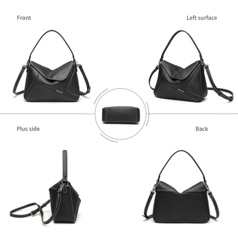 Puzzle Crossbody Bag - Black